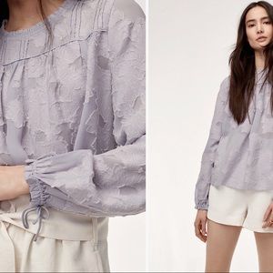 Aritzia Wilfred Lourdes Blouse in Dusted Lavender
